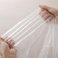 Nappe de table jetable en plastique blanc transparent à rayures pour restaurants et usage domestique