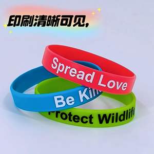 Pulseras motivacionales de silicona, paquete de 8 pulseras coloridas con mensajes inspiradores para hombres y mujeres, decorativas e impermeables - Product Image 2