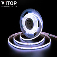 Bande LED flexible USB IP65 24V COB RGB Série 840 LED/m, 10mm, CRI élevé, lumière uniforme sans points, pour intérieur, directement de l'usine