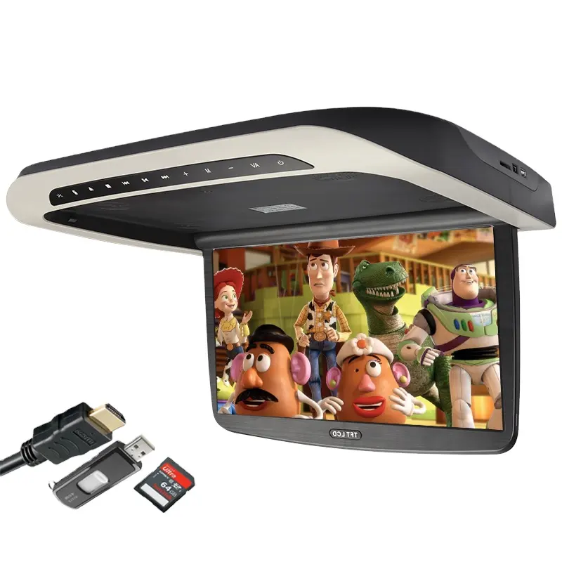 Guangdong Factory price roof mount monitor15.6 inch car dvd player ceiling monitor car flip down tv monitor
