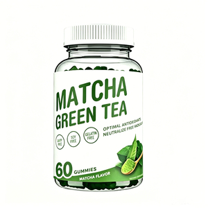 Gomitas de Extracto de Té Verde Matcha Veganas de Marca Privada OEM, Suplementos Dietéticos para Adelgazar, Gomitas Orgánicas de Té Verde para Quemar Grasa - Product Image 1