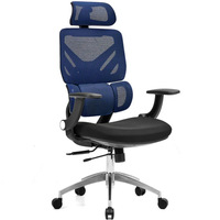 Chaise pivotante ergonomique en maille respirante, dossier haut, accoudoirs réglables, chaise d'ordinateur moderne et minimaliste pour la maison, le bureau et l'étude