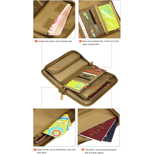 Protector Plus Custom Outdoor Camouflage Tactical Wallet Handbag Durable Waterproof Purse Organizer Slim Man Card Holder Wallet - Product Image 5