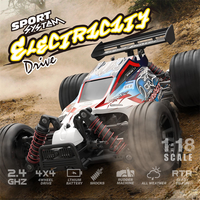Voiture télécommandée haute vitesse pour drift, jouet véhicule tout-terrain 4x4, voiture télécommandée d'escalade 1/18, jouets RC tout-terrain