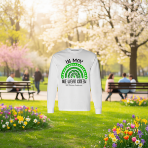 Nel mese di maggio indossiamo una maglietta verde arcobaleno a maniche lunghe per la consapevolezza dell'autostima - Product Image 3