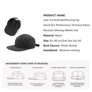 Gorra Deportiva de Seguridad Reflectante de Alta Visibilidad, Personalizada, de Secado Rápido, para Ciclismo y Trail Running - Product Image 4