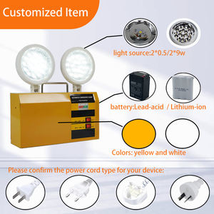 Tuoming NI-CD 3.6V 800mAH 220V Modern Hotel Fire Led Emergency Lamp Rechargeable Spotlights Dual-Head Emergency <b>Lights</b> - Product Image 3