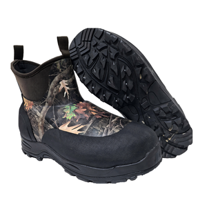 Bottes de pluie imperméables en néoprène <span class=keywords><strong>pour</strong></span> homme, bottes de pluie d'extérieur à enfiler, bottes chaudes en coton isolant - Product Image 2