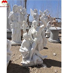 Statues de jésus en marbre blanc naturel <span class=keywords><strong>sur</strong></span> croix célèbre <span class=keywords><strong>sculpture</strong></span> d'église statue en marbre de jésus grandeur nature - Product Image 6