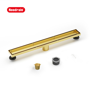 ท่อระบายน้ำแบบฝังพื้น <span class=keywords><strong>NEODRAIN</strong></span> รุ่น Linear พร้อมฝาปิดแบบเสียบกระเบื้อง ช่องระบายน้ำแนวตั้ง แบบซ่อน สแตนเลส 304 ทำความสะอาดง่าย สำหรับห้องน้ำ - Product Image 3