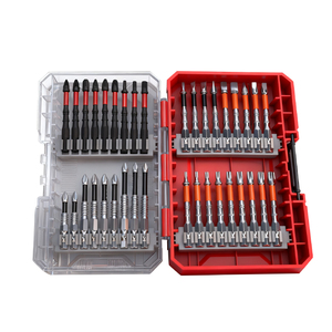 Kit de puntas de destornillador de varios tamaños, puntas Phillips, Torx y Hex con caja de herramientas de plástico rígido, juego multiusos listo para reventa ODM/OEM - Product Image 1