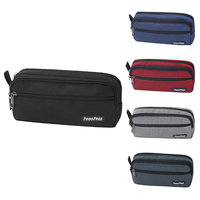 Pochette à crayons en tissu de grande capacité, créative, avec fermeture éclair pour étudiant, logo personnalisé pour filles garçons allant à l'école, style mignon, vente en gros