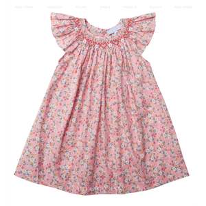 Vestidos de bebé ahumados, ropa personalizada para niña, traje de manga corta para niños pequeños - Product Image 2