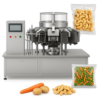 Machines d'emballage sous vide rotatives automatiques pour emballage de biscuits individuels Mini Biscuit Sacs préfabriqués pour thermoscellage