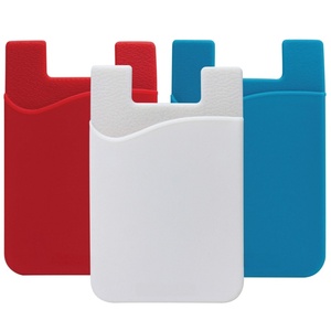 Portefeuille de téléphone en silicone avec adhésif - Porte-cartes personnalisé pour promotions et cadeaux - Product Image 1