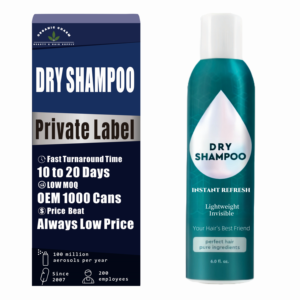 Shampooing sec naturel personnalisé pour femmes volumateur à base de plantes formule sans alcool avec parfum le garde moelleux toute la journée pour Hairtok - Product Image 1