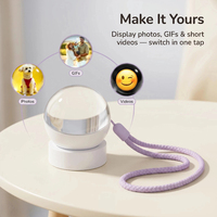 Lampe sphérique en cristal K9 personnalisée avec vidéo 3D, diamètre 60 mm, mémoire 128 Mbit, lecteur multimédia personnel, cadeau unique