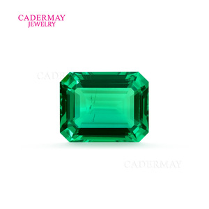 Lab Created Emerald Cut Green Gemstone Loose Stone For Jewelry Making - Product Image 3