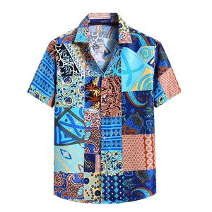 <span class=keywords><strong>Chemise</strong></span> de plage hawaïenne imprimée sur tout l'été 100% <span class=keywords><strong>coton</strong></span> pour hommes - Product Image 6