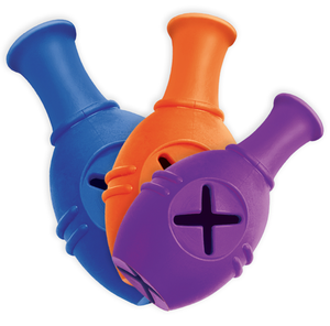Jouet à mâcher résistant en caoutchouc naturel KONG LEO Genius pour petits chiens, jouet interactif pour cacher de la nourriture, pour le nettoyage des dents et le soulagement de l'anxiété - Product Image 4