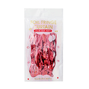 1*2m Folie Regen vorhang Quaste für Weihnachten Abschluss feier Valentinstag Partys-Festliche Wand Hintergrund Dekorationen - Product Image 3
