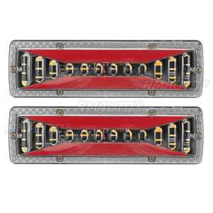 ไฟท้ายรถยนต์แบบไดนามิก LED 1 คู่ 12V 37LED / 24V 42LED สำหรับรถบรรทุก รถตู้ รถบัส รถแคมป์เปอร์ พร้อมไฟเลี้ยว ไฟเบรก ไฟถอยหลัง - Product Image 6