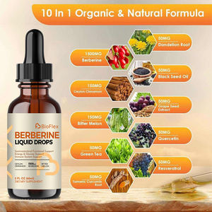 Integratore Liquido OEM 10 in 1 con Estratto di Cannella di Ceylon, Melone Amaro, Berberina, Tè Verde e Curcuma Biologici Naturali - Product Image 3