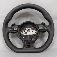 Volant sport en cuir noir personnalisé pour Audi A3 8V Q3 A4 A5 S5 B8.5 B8 TT MK2 Q3 RS7 S8 C8