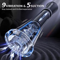 Anneaux péniens vibrants étanches à commande par application, avec aspiration puissante, 6 anneaux en silicone, masturbateurs électroniques masculins