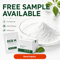 Poudre de stévia de haute qualité OEM en vrac de qualité alimentaire Rebaudioside-M 40%-99% fournie par l'usine, emballage en fût et en sac, CAS 57817-89-7