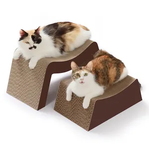 Cat Scratcher Board 2 In 1 Scratching Pad For Indoor Cats Durable Cat Lounge Scratcher