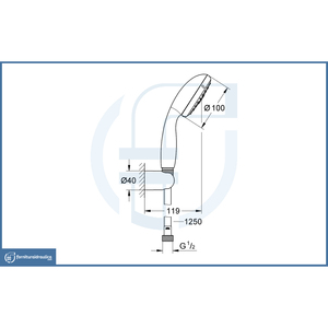 Pour Grohe Nouveau Kit de Douche Complet Tempesta Accessoires de Salle de Bain Premium - Product Image 2