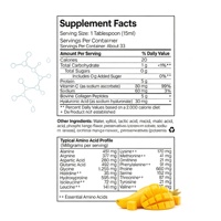 Collagène liquide saveur mangue en vente chaude OEM avec vitamine C et acide hyaluronique pour femmes, pour l'élasticité de la peau et un vieillissement sain
