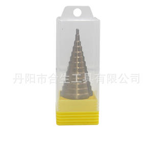 Mr <b>Drill</b> Step <b>Drill</b> <b>Bit</b> 4-40mm Triangular Shank <b>Titanium</b> Plated Metal Drilling Tool - Product Image 4