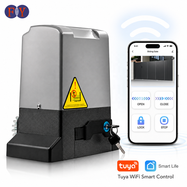 Smart WiFi 370W 800Kg Automatic Sliding Gate Motor Electric Sliding Door Opener Operator for Villa Driveway Gate