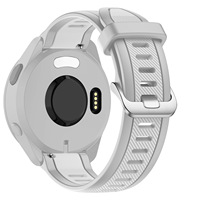 Bracelet de montre en silicone bicolore pour Garmin Forerunner 165, bracelet de poignet à libération rapide, bracelet de montre sport en silicone