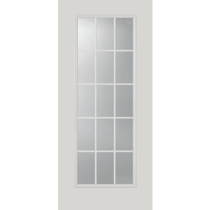 24 "x 66" Clear 15 Lite Door Glass Inserts Low-E Vidrio templado Panel doble Vidrio aislado y Kit de <span class=keywords><strong>marco</strong></span> de parrilla - Product Image 4