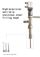 Machine de remplissage semi-automatique horizontale à piston pneumatique auto-amorçante pour shampoing, huile et détergent