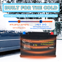 Baterai Mobil Lithium 12V 60Ah H6 Group 48 1000CCA Dual-Purpose High Discharge LiFePO4 dengan Kontrol Aplikasi untuk Kapal Kendaraan Off-Road