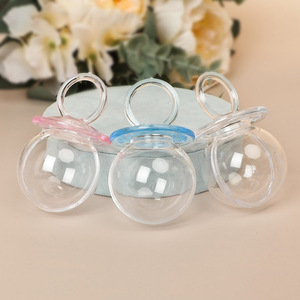Boîte à bonbons d'<span class=keywords><strong>anniversaire</strong></span>, boîte à bonbons ronde personnalisée avec couvercle <span class=keywords><strong>pour</strong></span> la décoration d'<span class=keywords><strong>anniversaire</strong></span> de bébé - Product Image 1