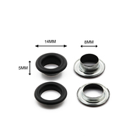Offre Spéciale Sac Oeillets Anneau Accessoires Oeillet Fer Oeillet 14mm Côté Extérieur Placage Argent Métal Vêtement Oeillets