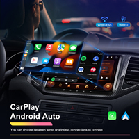 Autoradio de Voiture Android Podofo 9'' 2+64 Go avec CarPlay/Android Auto Sans Fil Électronique GPS WIFI FM RDS pour VW/Passat/Golf/MK5/MK6/Jetta