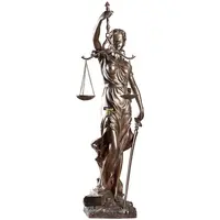 रचनात्मक राल शिल्प न्याय की देवी मूर्ति ग्रीक लेडी न्याय मूर्तिकला प्रतिमा के लिए सजावट