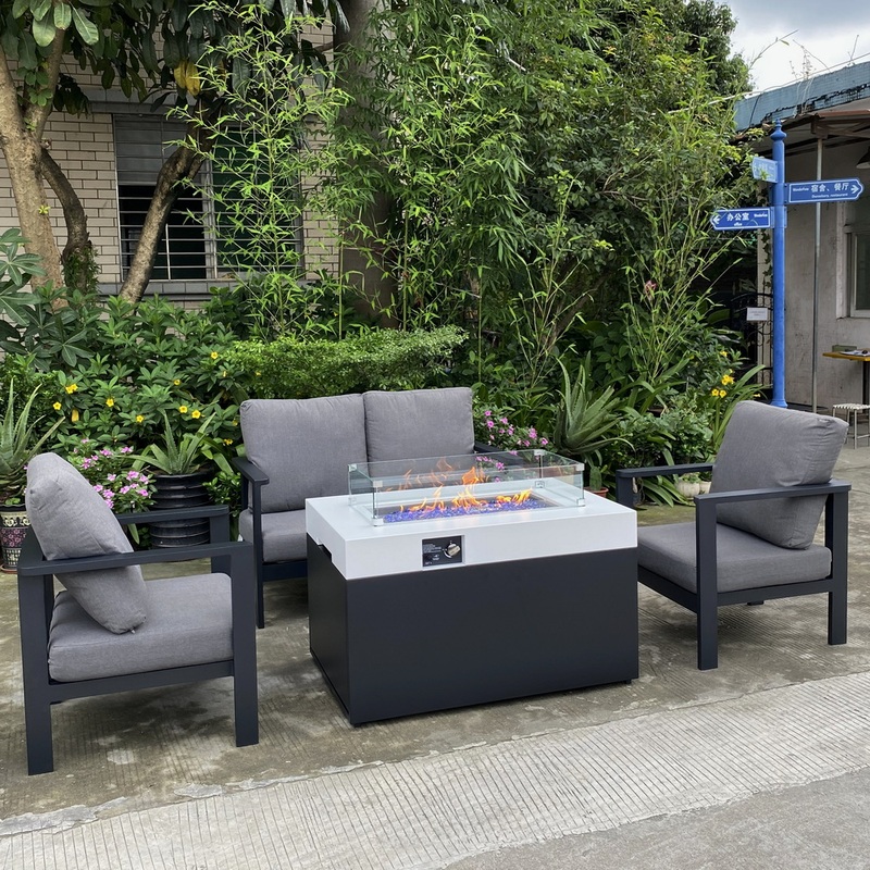 41 Inch Rectangle Patio Heater Table