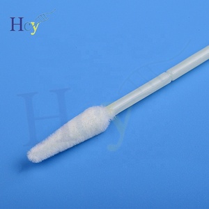 Hisopo de esponja bucal estéril iClean CE2862, hisopo oral flocado, material de polímero de nailon absorbente, tubo de transporte de recolección de muestras - Product Image 2