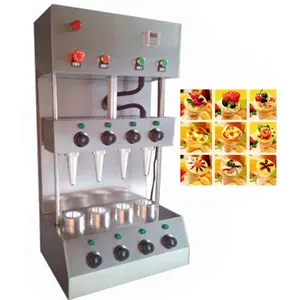 Máquina automática de conos de Pizza, exhibición comercial de aperitivos, horno de cono de Pizza, línea de producción, equipo de panadería