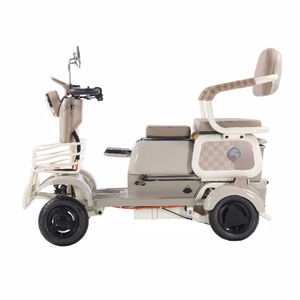 Tricycle électrique mini sans auvent, style ouvert, vélo à trois roues, trajets longue distance, transport de marchandises portable et léger, usage commercial - Product Image 3