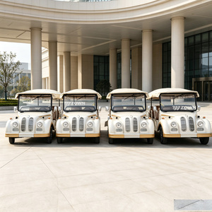 Voiture de tourisme électrique rétro vintage multicolore sur mesure, capacité 6 à 14 passagers, véhicule de tourisme classique pour la réception d'hôtel - Product Image 1