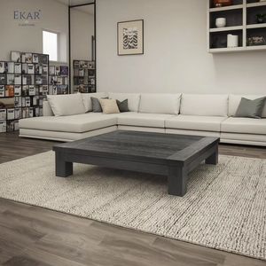 طاولة قهوة من خشب ستانلي المصمت مصنوعة يدويًا للأناقة الخالدة في غرف المعيشة المنزلية والمكاتب وغرف النوم - Product Image 3