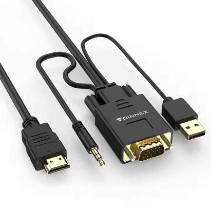 New Arrival High Definition Video Conversion VGA to Cable Stereo Adapter for Computer Connection for TV Connection